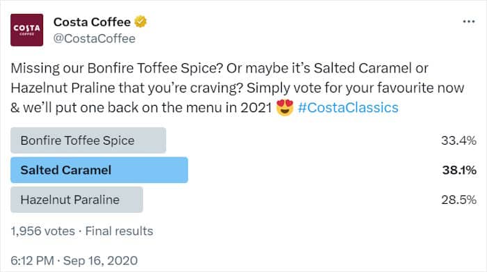ソーシャルメディア投票例
