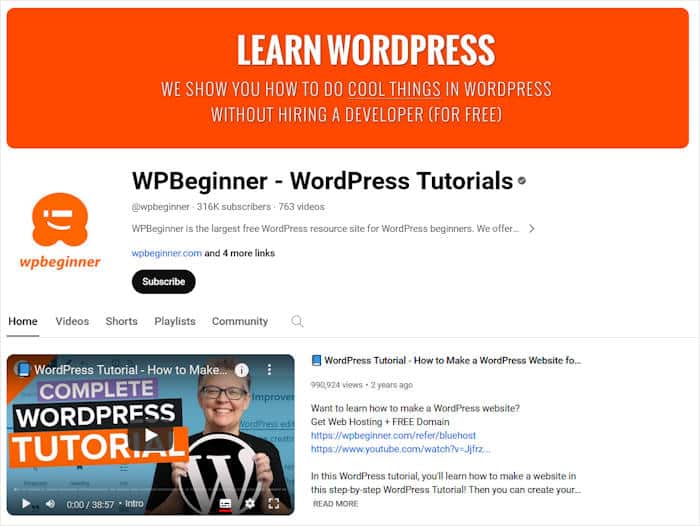 youtube kanal beispiel