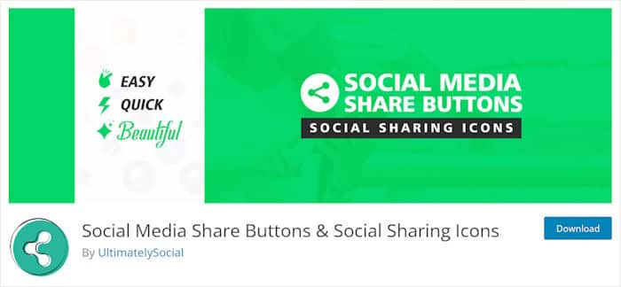 social media share buttons