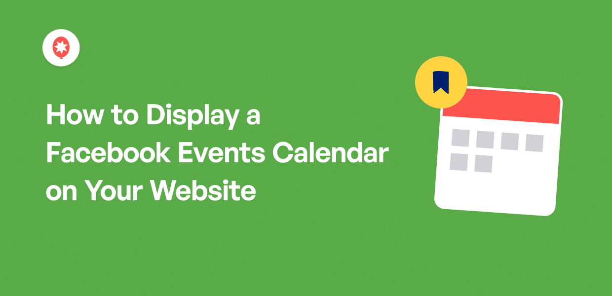how to display facebook events calendar on your website