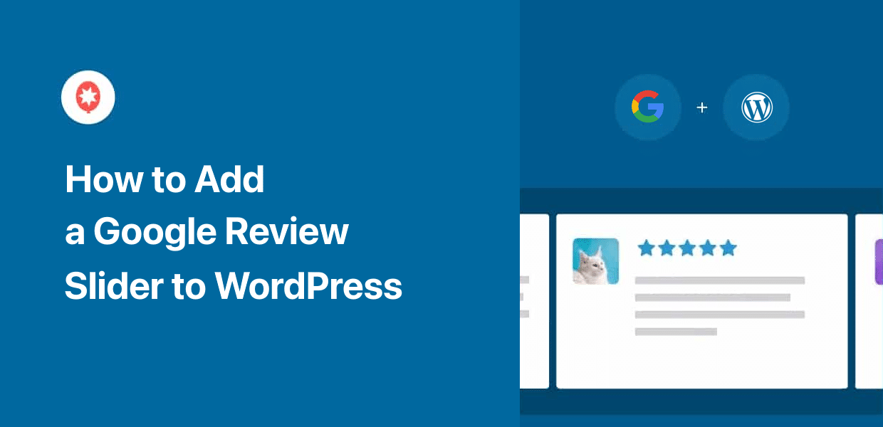 add a google review slider to wordpress