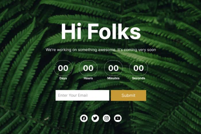 seedprod Beispiel für eine baldige Seite