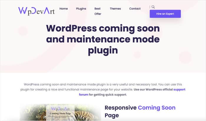 wordpress coming soon und Wartungsmodus-Plugin
