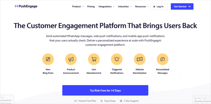 PushEngage WooCommerce plugin