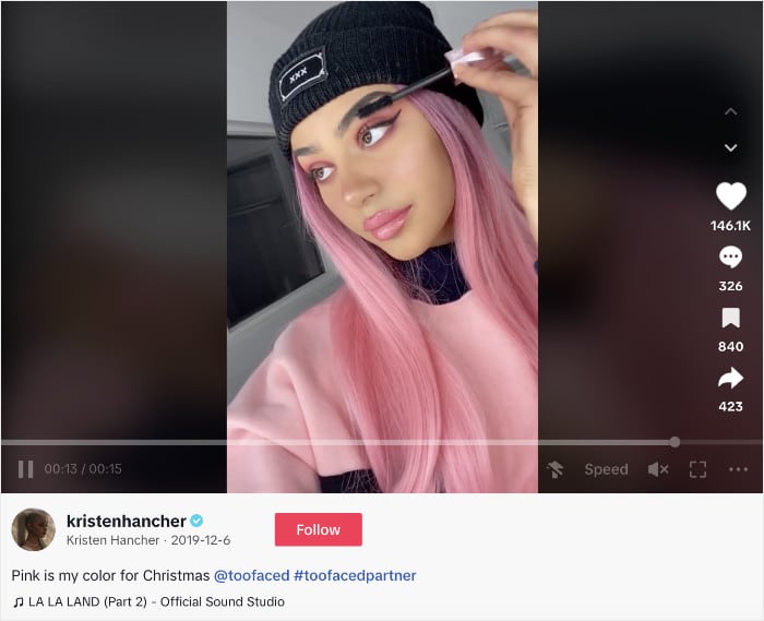 exemplo de embaixador da marca tiktok