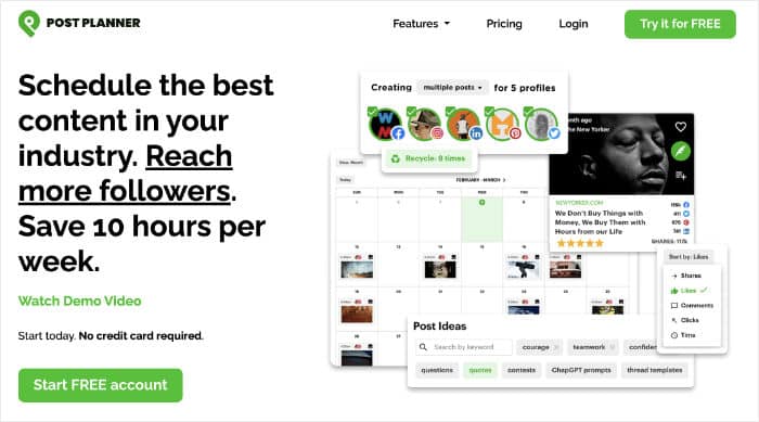 フェイスブック投稿プランナーツール