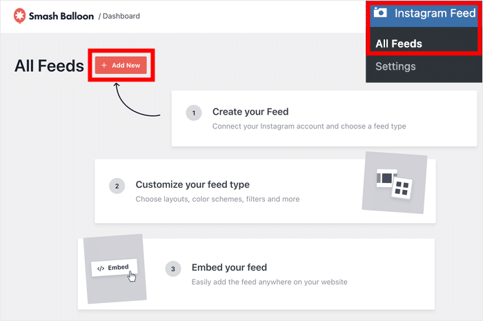 crear una nueva galería de Instagram