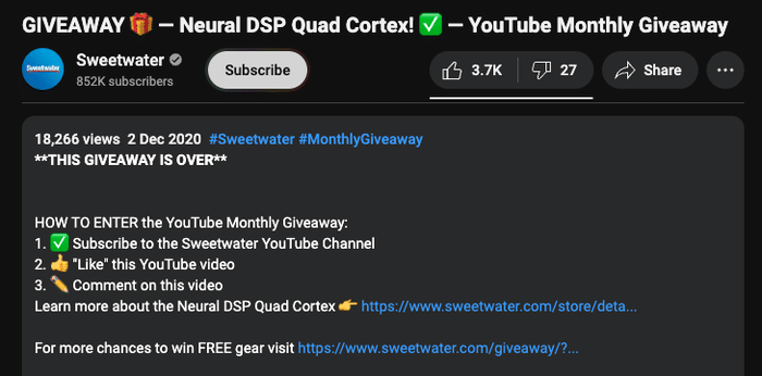 youtube subscribe to join giveaway