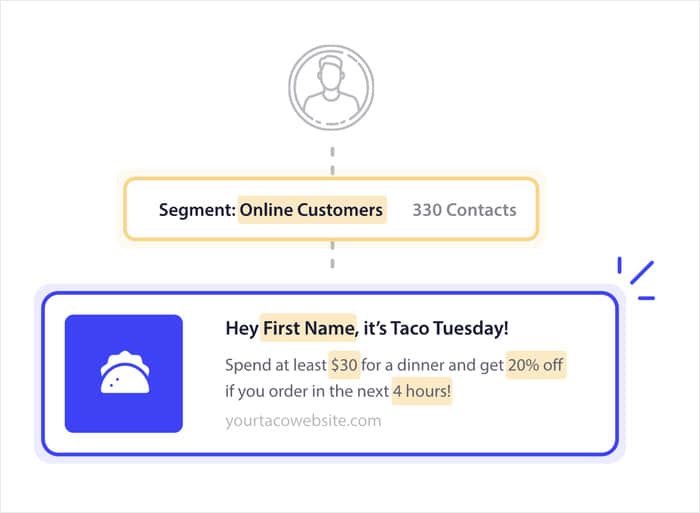 segmentation feature of pushengage