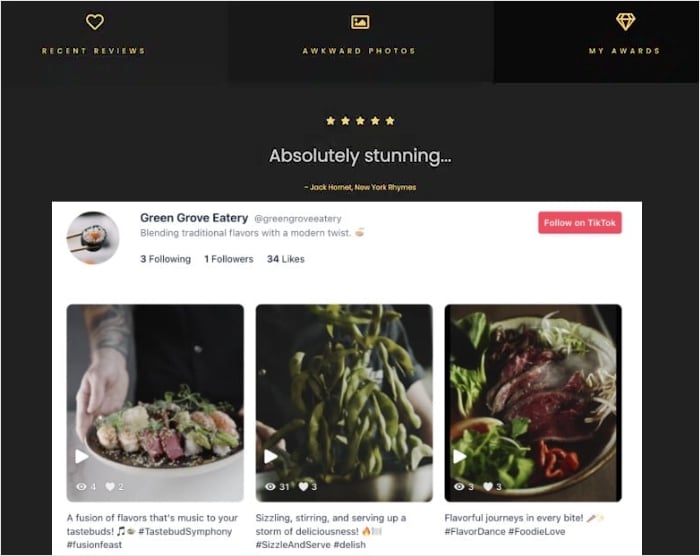 ビーバー・ビルダーでチクトクを食べた例