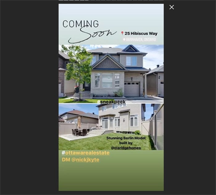 exemplo de história de instagram no marketing