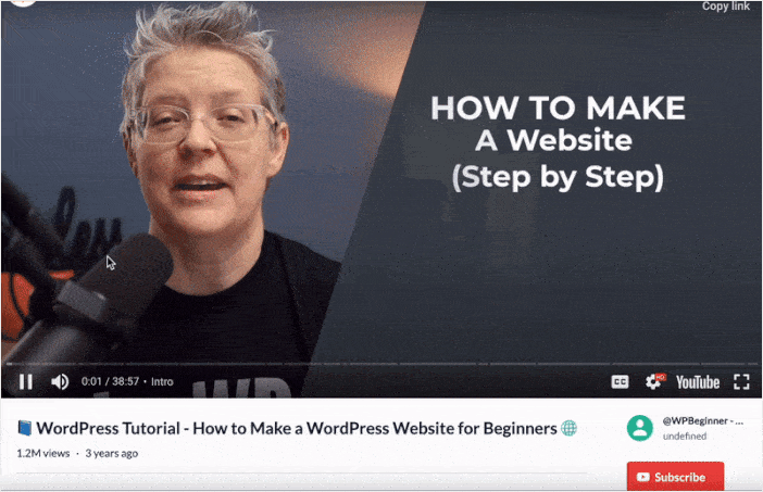exemplo de comentários no plugin do youtube
