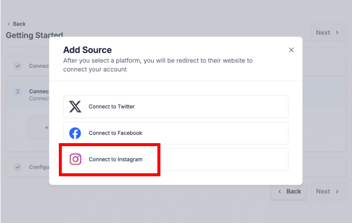 conecta clicksocial a instagram