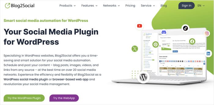 blog2social Werkzeug