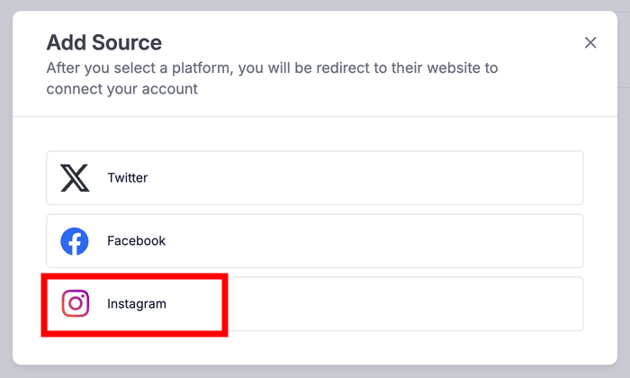 ligar ao instagram clicksocial