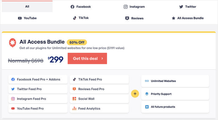 all access bundle preise smash balloon