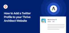 come aggiungere un profilo twitter a thrive architect