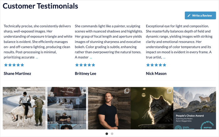 verifique os envios de formulários