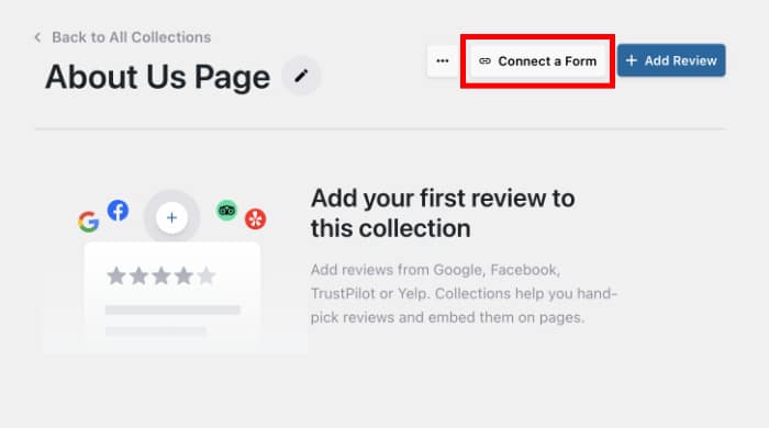 ligar a sua coleção a um formulário