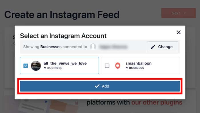 add your advanced instagram connection