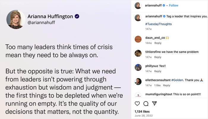 ejemplo de contenido republicado en twitter