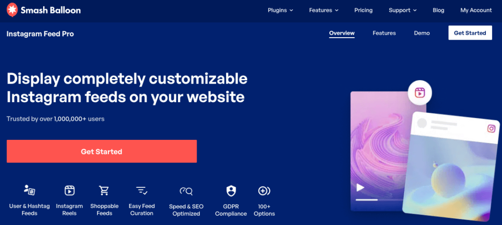 instagram feed pro página de inicio