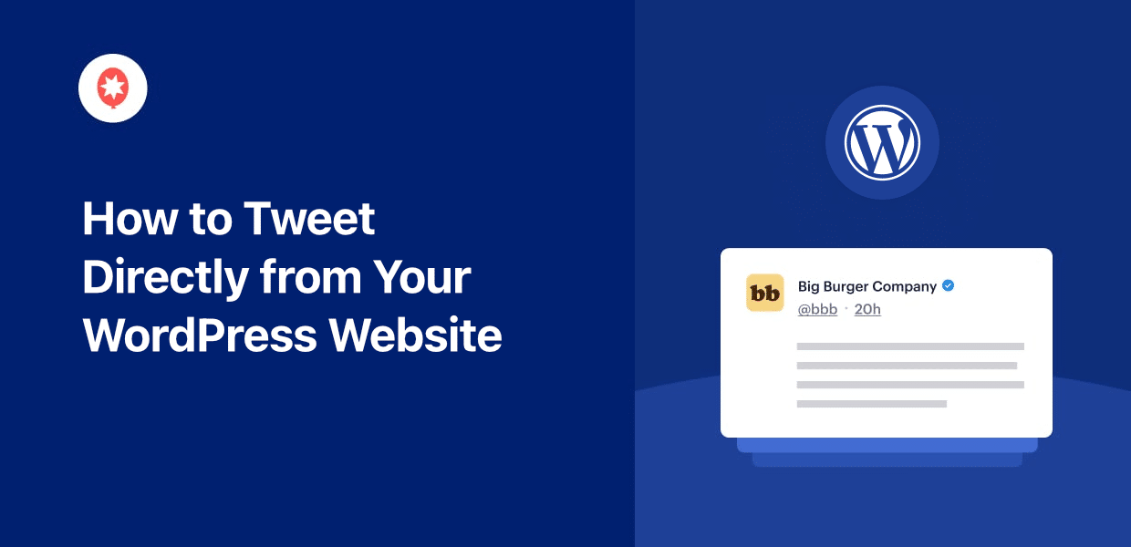 how to tweet directly from your wordpress website