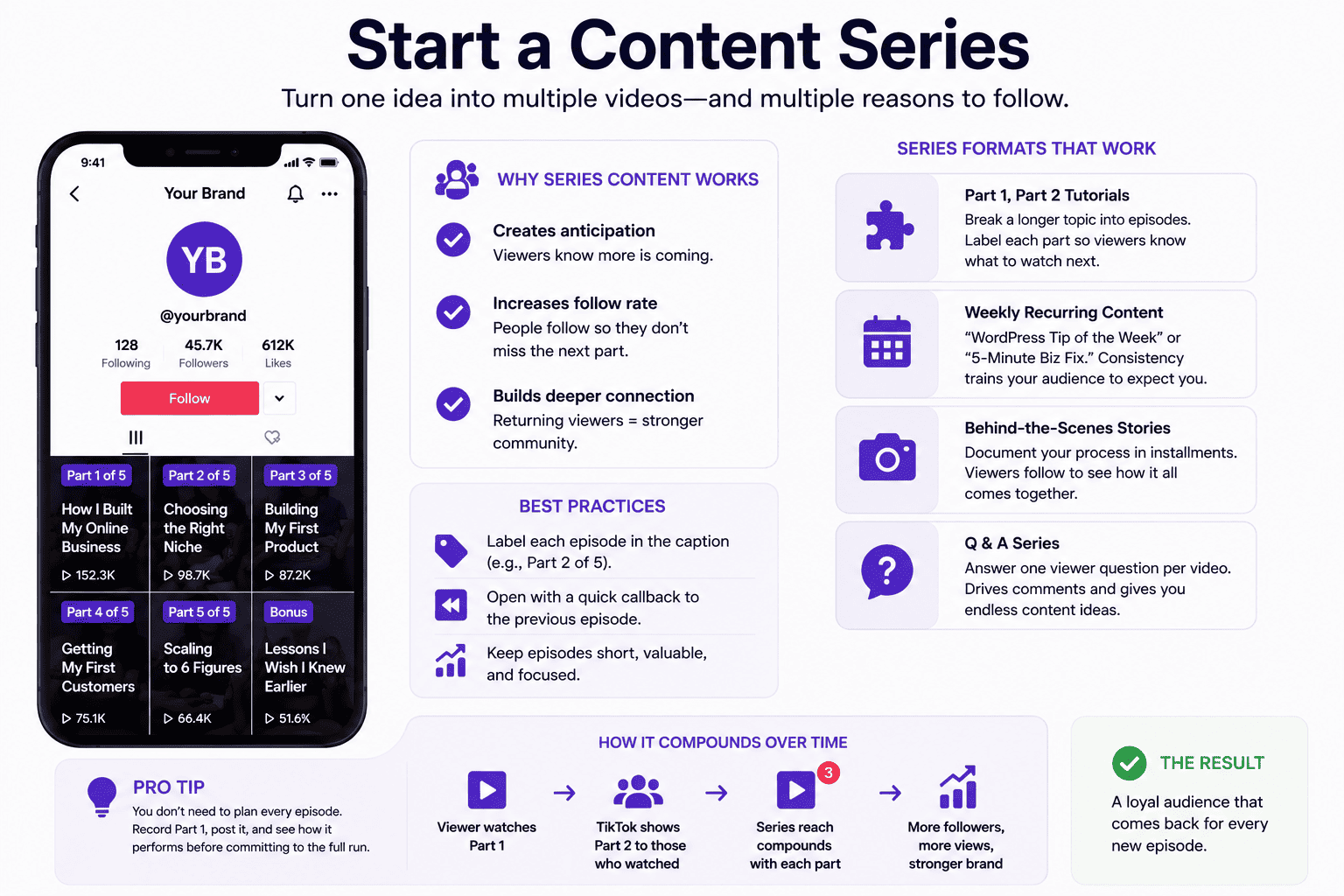 build content series on tiktok - Smash Balloon