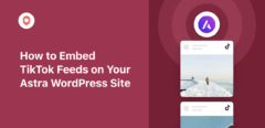 Cómo incrustar TikTok Feeds en tu sitio Astra WordPress
