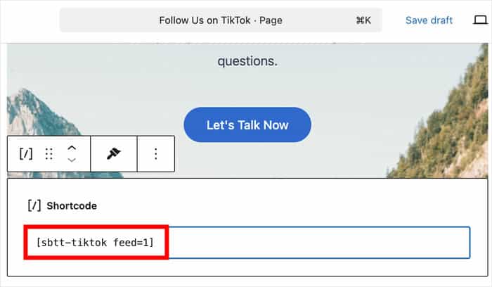 past your shortcode on the astra page or post