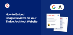 cómo incrustar reseñas de google en tu thrive architect