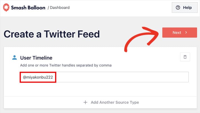 pick an account for your live twitter feed