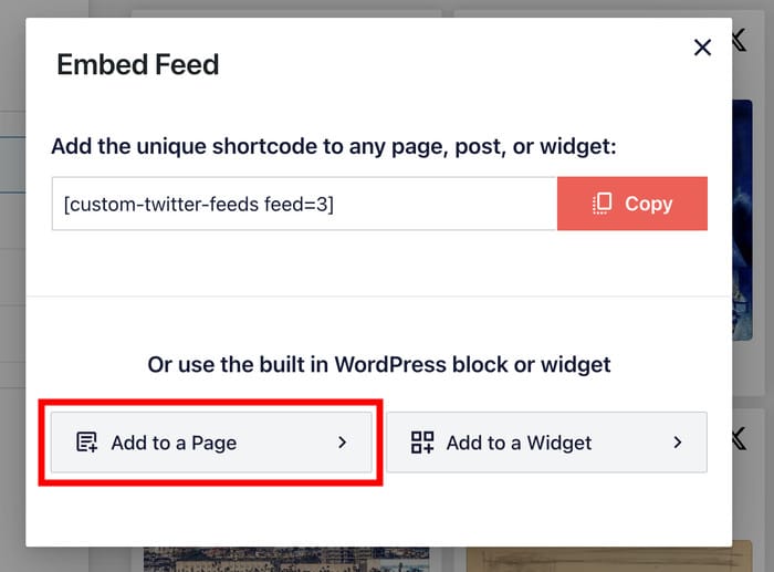ツイッターのリストをページに追加する