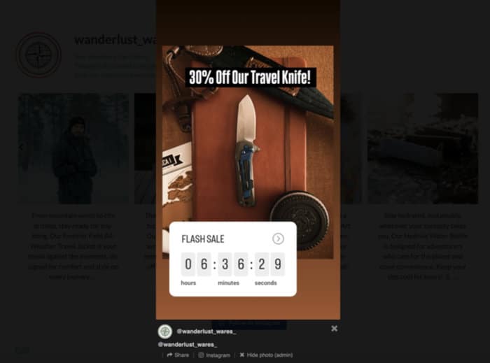 check out your displayed instagram feed on your site