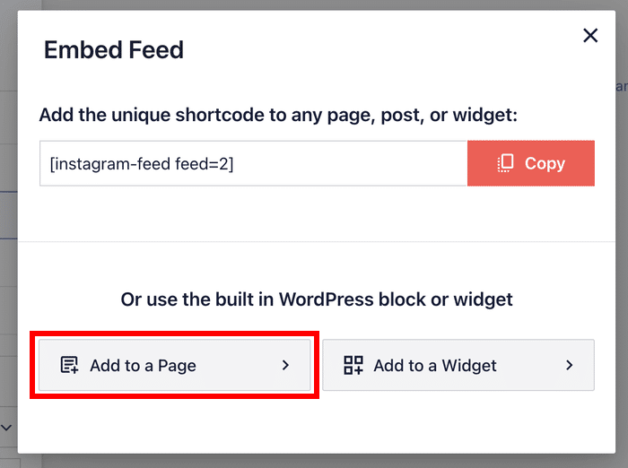 add instagram story feed to a page on your site