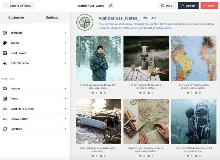 live feed editor for instagram feed pro