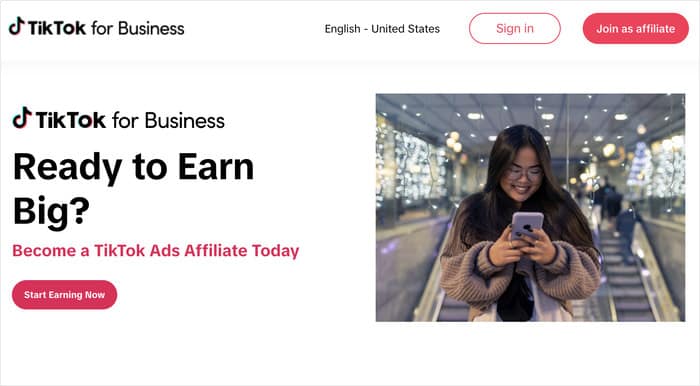 tiktok for business to earn through affiliates