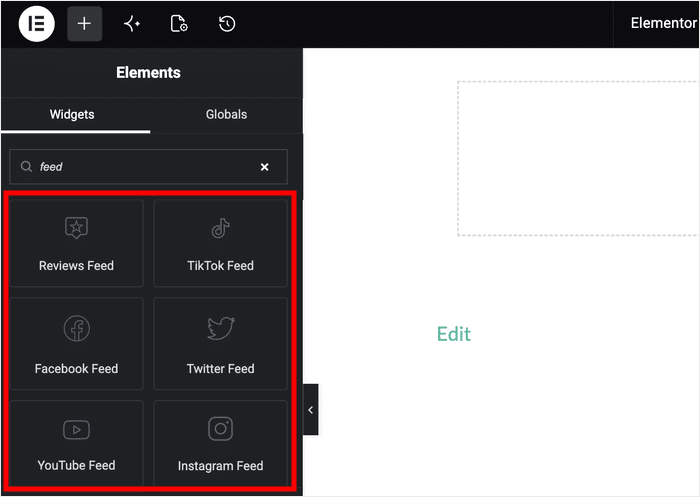 social feed widgets for the elementor editor - Smash Balloon social feed widgets for the elementor editor