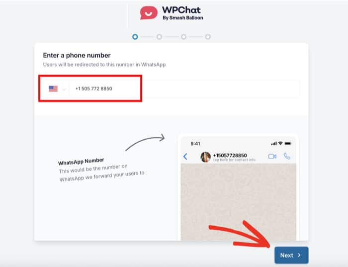 introduza o seu número de telefone para o whatsapp