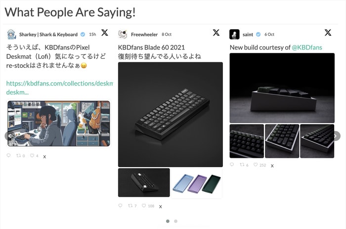 resultados de búsqueda en twitter en un sitio web