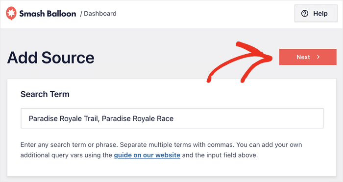 añade términos para tu feed de búsqueda de youtube
