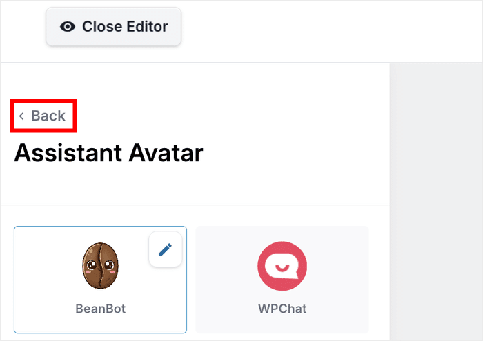 カスタマイズオプションのメインに戻る