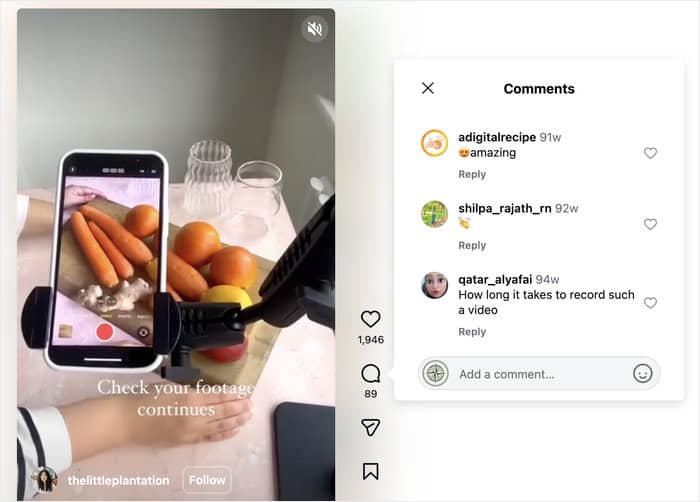 ejemplo de un vídeo detrás de las cámaras