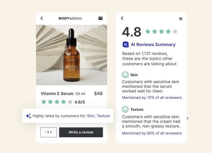 yotpo display reviews feature