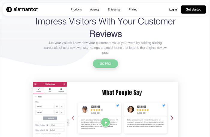 woocommerce customer review widget example