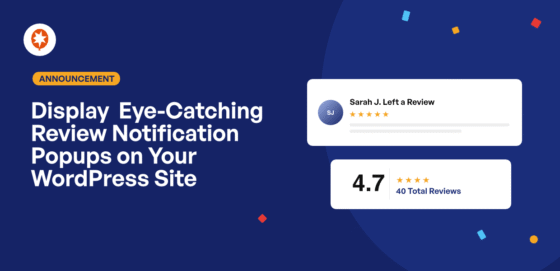 display eye catching review notification popups on your wordpress site - Smash Balloon display eye catching review notification popups on your wordpress site