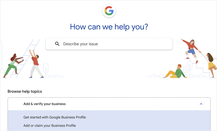 contactez l'assistance Google