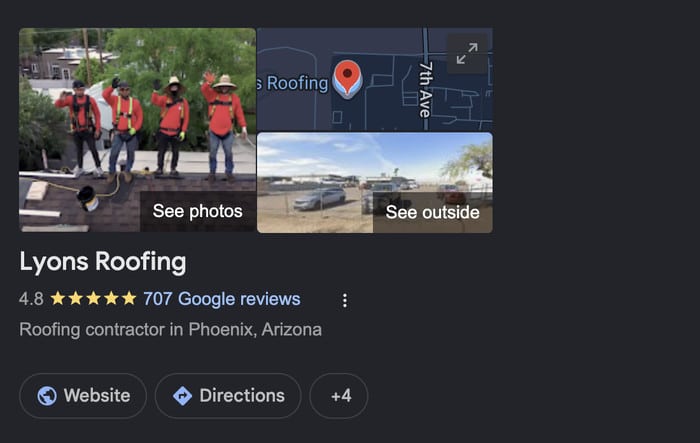 google results showing a review card - Smash Balloon google results showing a review card
