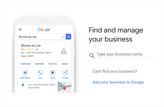 Adicione ou reivindique a sua empresa no Google
