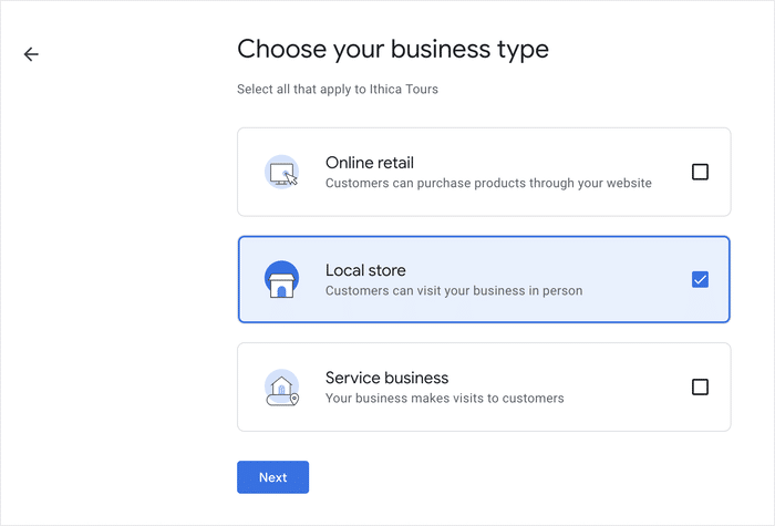 introduza as informações da sua empresa